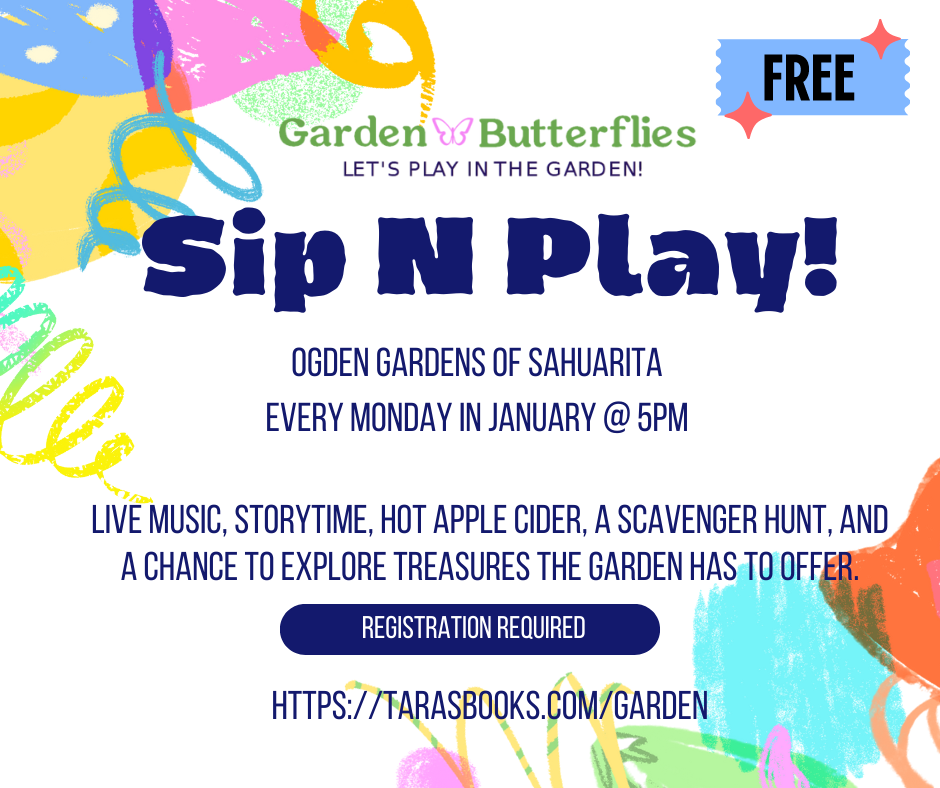 Flyer about Sip N Play event.